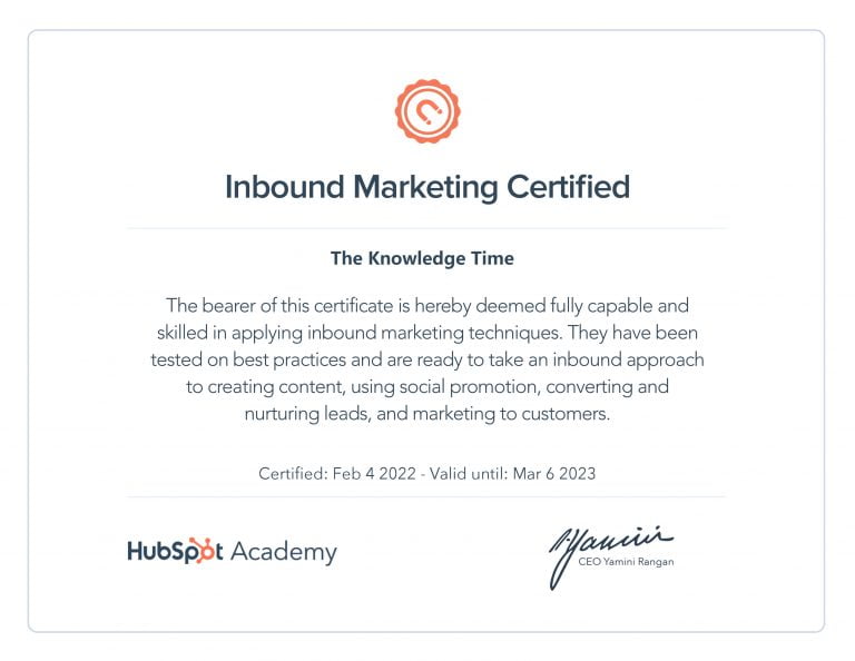 HubSpot Inbound Marketing Certification Answers 2024 [Updated]