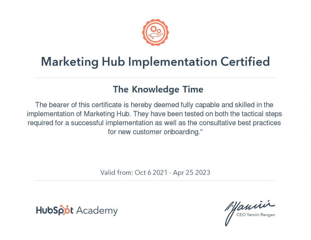 HubSpot Marketing Hub Implementation