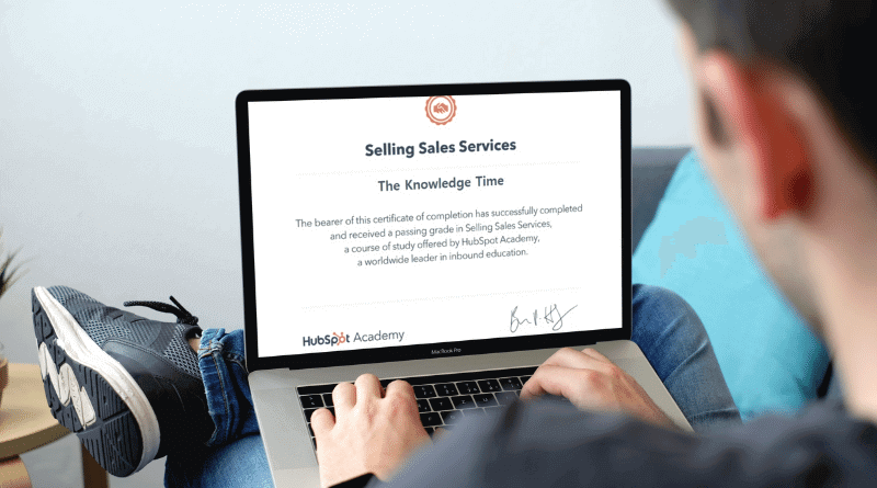 HubSpot Selling Sales Services Certification
