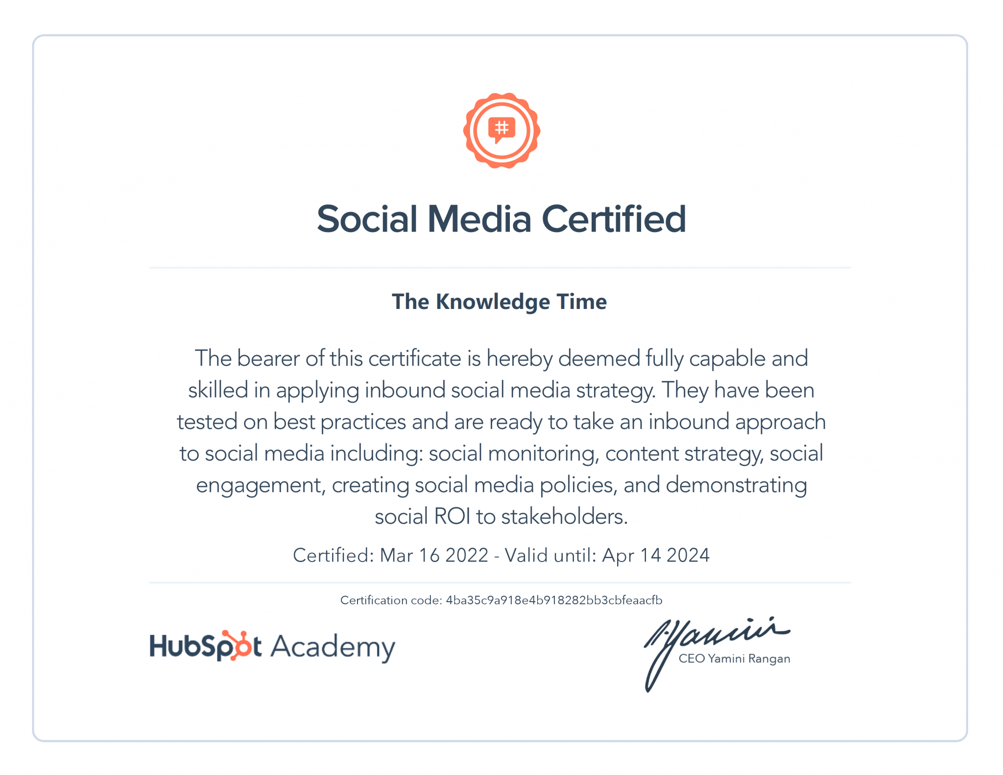 HubSpot Social Media Marketing Certification Answers 2024 [Updated]